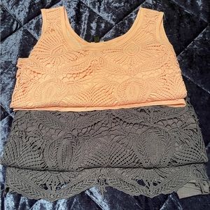 Lane Bryant Sleeveless tops, grey or pink